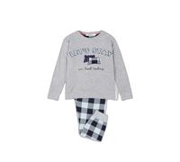 Pyjama manches longues fille Admas LetÂŽs Stay Gris 8 ans