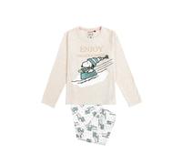 Pyjama manches longues fille Peanuts Let It Snow Beige 8 ans