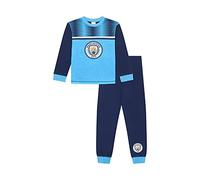 Pyjama MANCHESTER CITY F.C pour garçons, ensemble de pyjama Man City, pour âges de 3 à 15 ans, produit officiel de football, bleu, 14-15 ans