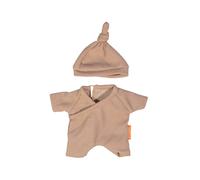Miniland – Pyjama avec bonnet pour poupée 21 cm – Blanc