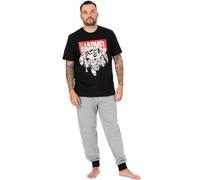Pyjama Marvel noir à manches courtes et à jambes longues Hommes