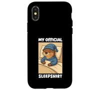 Pyjama Mignon de Loutre endormie drôle Mon Costume de Sommeil Coque pour iPhone X/XS