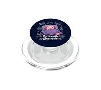 Pyjama Mignon Kawaii Axolotl préféré Dormir drôle PopSockets PopGrip pour MagSafe