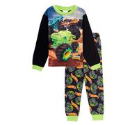 Pyjama Monster Trucks pour garçon, Ensemble de Pyjama avec Voiture de Course et t-Shirt à Manches Courtes