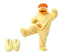 Pyjama Monstre Onesie Adulte, Combinaison Avec Deux Peignes Et Chaussures | Silly Onesie Pyjamas Cosplay Costume Deguisement Adulte Pyjama Pilou Pilou Chaud Et Doux À Poches Détente Confortable