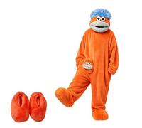 Pyjama Monstre Onesie Adulte, Combinaison Avec Deux Peignes Et Chaussures | Silly Onesie Pyjamas Cosplay Costume Deguisement Adulte Pyjama Pilou Pilou Chaud Et Doux À Poches Détente Confortable