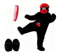 Pyjama Monstre Onesie Adulte, Combinaison Avec Deux Peignes Et Chaussures | Silly Onesie Pyjamas Cosplay Costume Deguisement Adulte Pyjama Pilou Pilou Chaud Et Doux À Poches Détente Confortable