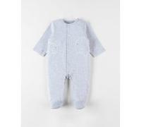 Pyjama naissance 1 pièce éléphant en jersey, gris chiné 9M
