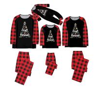 Pyjama Noel Famille Hiver Chaud Ensemble Pyjama Noel Famille Manches Longues Pyjama Noel Couple Enfant Fille Garcon Bebe Ensembles de Pyjama Noël Famille Pyjama Mere Pere Noel Pyjama Famille Assortis
