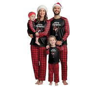 Pyjama Noel Famille Pyjama De Noël Famille Pyjamas À Deux Pièces Set À Manches Longues Et Pantalon pour Mère Père Enfant Bébé Ensembles De Pyjamas pour Couple