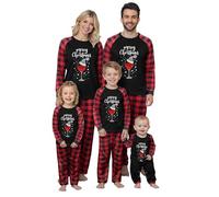 Pyjama Noel Famille Pyjama De Noël Famille Pyjamas À Deux Pièces Set À Manches Longues Et Pantalon pour Mère Père Enfant Bébé Ensembles De Pyjamas pour Couple