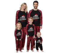 Pyjama Noel Famille Pyjama De Noël Famille Pyjamas À Deux Pièces Set À Manches Longues Et Pantalon pour Mère Père Enfant Bébé Ensembles De Pyjamas pour Couple