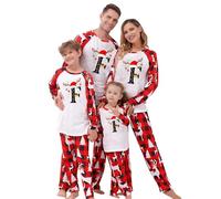 Pyjama Noël Famille Pyjama Famille De Noël Deux Pièces Pyjama De Noël Correspondant Couple T-shirt Et Pantalon Pyjama De Noël Familles Renne Matching Sleepwear Pour Papa Maman Fille Fils 2025, F., 6-7