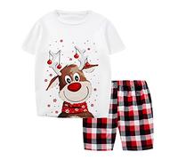 Pyjama Noël Famille Pyjamas Assortis Famille Fêtes Ensemble Famille Pyjama Pyjama Noël Pour Femme Homme Enfants Bébé Vêtements Nuit Assortis Famille Noël Famille Pyjamas Short Fauve Homme Men_XXL