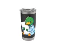 Pyjama nuage mignon en forme de canard endormi Gobelet isotherme en acier inoxydable double paroi