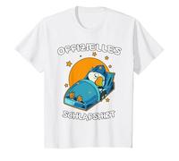 Pyjama Officiel avec Motif Canard T-Shirt, Enfant, Blanc, 8 Ans