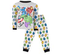 Pyjama Officiel Marvel Avengers | 3-10 Ans Disponible | Pyjama Superman à Manches Longues | Costume Superman 100% Coton | Marchandise Officielle | Cadeau pour garçons et Filles -