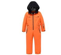 Pyjama One Piece Enfant Combinaison de Ski Isolante Toutes Saisons pour garçon,idéale pour Le Ski et Les activités Hivernales en extérieur. Combinaison Douce et Chaude Enfant.(Orange,12-13 Ans)