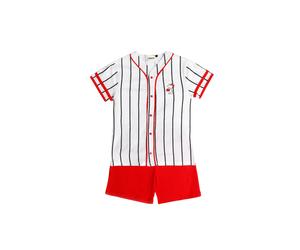 Pyjama ouvert enfant Peanuts Snoopy Strike Blanc 6 ans