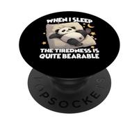 Pyjama Panda Doux - T de Nuit Parfait pour Les lève-Tard PopSockets PopGrip Adhésif