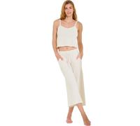 Pyjama pantacourt femme Lisca Freely Blanc L