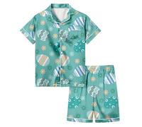 Pyjama Party Fille,Ensemble de Tenues de Maison peintes à l'œuf de Pâques pour Enfants avec Pyjamas colorés Que Les Filles Peuvent Jouer et Porter au Quotidien