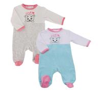 Pyjama Polaire Bébé Lot de 2 Gris/Bleu