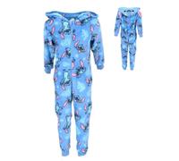Pyjama Polaire - Combinaison Lilo & Stitch Bleu Enfant (Taille 3/4 Ans,Couleur Bleu)