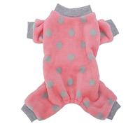 Pyjama pour Animaux de Compagnie, élégant, Respirant, en Peluche, Mignon, pour Petits Chiens et Chats, Rose (M)