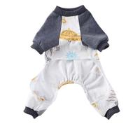 Pyjama pour Chien Confortable Imprimé, Hiver, Taille M, Polyester | Lavable et Réutilisable, sans Gêne, Style Simple et Adorable, pour Chien et Chiot, 1, 5 à 2kg