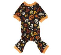 Pyjama pour chien motif tête de mort - Costume d'Halloween pour chien - Taille M