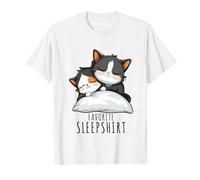 Pyjama pour couple de chats, chemise de nuit préférée T-Shirt