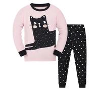 Pyjama pour Enfants garçons et Filles Ensemble Deux pièces T Shirt Tops Pjs Shorts Col Rond Confortable 2 Pieces Classique Haut Pantalon Cadeau Garçon 2025