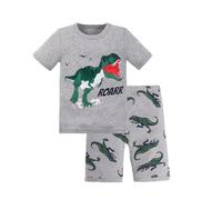 Pyjama pour Enfants garçons et Filles Jeunes T Shirt Tops Pjs Shorts Unisexe Confortable Doux 2 Pieces Classique Vêtement d'intérieur Maison Four Seasons