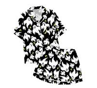 Pyjama pour GarçOn Fille 2 Pièces Deguisement Halloween Enfant Ensemble de Bebe Ensembles Coton Simple Doux Surpyjama en Le Carnaval et la Fête d'halloween