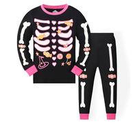 Pyjama pour GarçOn Fille 2 Pièces Deguisement Halloween Lot Ensembles de Pyjamas Filles Enfants Ensemble en Coton Costume Vêtement Nuit et Adultes