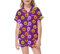 Pyjama pour GarçOn Fille d'halloween Costume Bebe Ensembles de Coton 2 Pièces Bien serré Coupe troite en Doux Filles et GarçOns