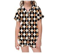Pyjama pour GarçOn Fille d'halloween Lot 2 Ensembles de et Ado Mignon Haut Pantalons Ensemble Cadeau