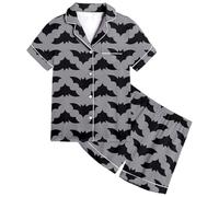 Pyjama pour GarçOn Fille Pyjamas Halloween Déguisements Lot 2 Ensembles de Vêtements Nuit Assortis Mignon Doux Tenue Pieces Filles Costume Cadeaux