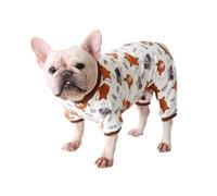 Pyjama pour gros chiens - Combinaison douce et chaude pour l'automne et l'hiver - Costume pour chiens et chats de petite et moyenne taille, parfait pour les carlins et les bouledogues, longueur du dos