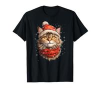 Pyjama pour Les Amoureux du Chaton Santa Cat. T-Shirt