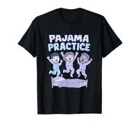 Pyjama Practice Champions Vêtements de Nuit pour Enfants Dessin animé Art T-Shirt