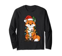 Pyjama Renard avec lumières d'arbre de Noël pour Filles et garçons Manche Longue