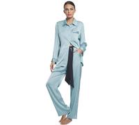 Pyjama satin femme Selmark Vert XL