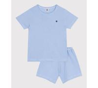 Pyjama short enfant en coton à rayures Petit Bateau - bleu - Taille 4 ans 4A bleu/blanc