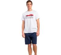 Pyjama t-shirt et short Admas Driver Lois Blanc S