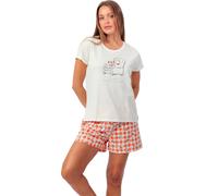 Pyjama t-shirt et short femme Admas Reading Era Disney Blanc 2XL