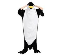 Pyjama une pièce en peluche, combinaison pyjama une pièce portable - Costumes de vêtements de nuit doux, sac de couchage pour adultes, Conforme à la photo, S