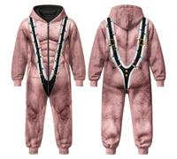 Pyjama Une Pièce Homme Combinaison Grenouillère Adulte pour Noël | Idéale comme pyjama combinaison d'hiver pour Noël les fêtes et la maison elle est douce chaude et très confortable.