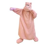 Pyjama unisexe avec costumes d'animaux pour adulte - Vêtement de nuit avec capuche - Vêtement de détente - Chaud - Doux et léger - Ensemble de pyjama de Noël - Carnaval Halloween - Nouvel An - Grande